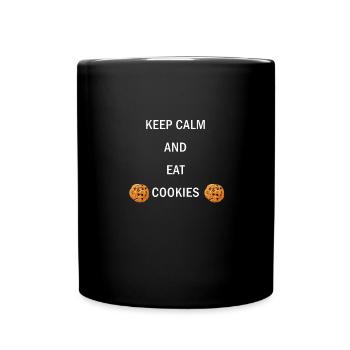 Keep Calm Cookies - Full Colour Mug - black - Front