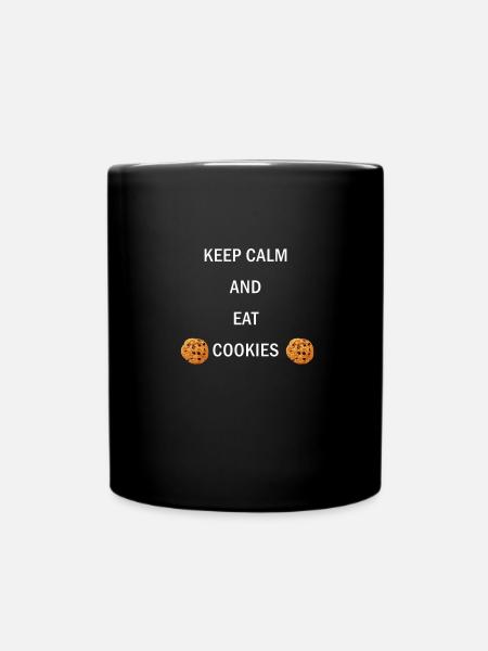 Keep Calm Cookies - Mug uni - noir