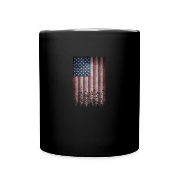 Etats-Unis Amérique Drapeau - Mug uni - noir - Devant