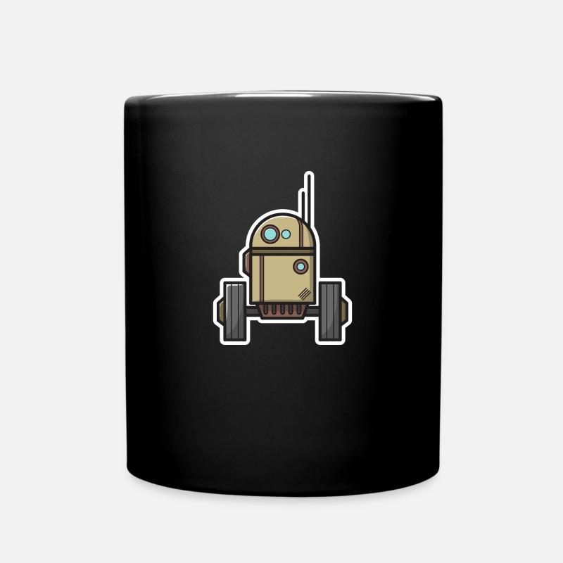 Roboter Science Fiction Geschenk Nerd Zukunft Bot - Tasse einfarbig - Schwarz