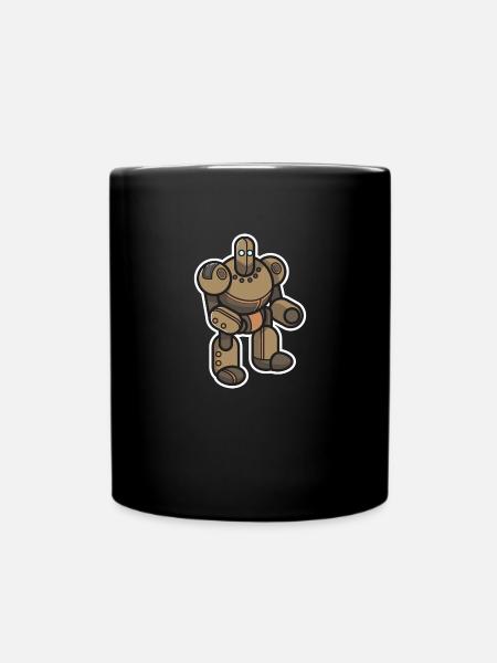Robot gift bot technology nerd robotics future - Full Colour Mug - black