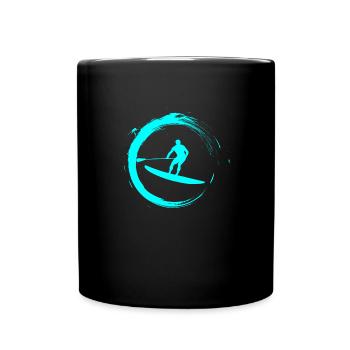 splatter sup - Tasse einfarbig - Schwarz - Vorne