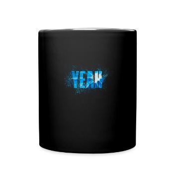 Yeah - Tasse einfarbig - Schwarz - Vorne
