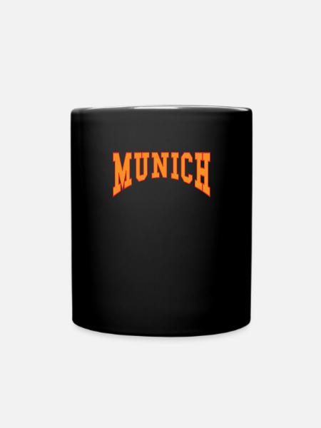 Munich city Munich slogan gift motive - Full Colour Mug - black