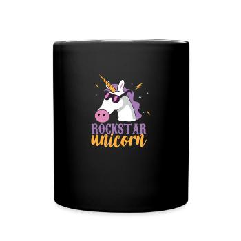 Licorne Rainbow Rocker - Mug uni - noir - Devant