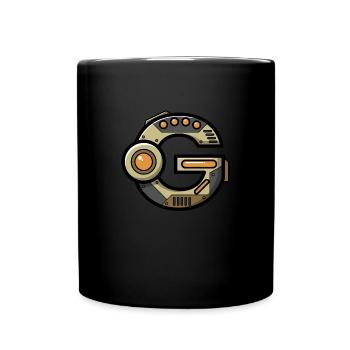 Buchstabe G Geschenk Vorname Name Geburtstag idee - Tasse einfarbig - Schwarz - Vorne