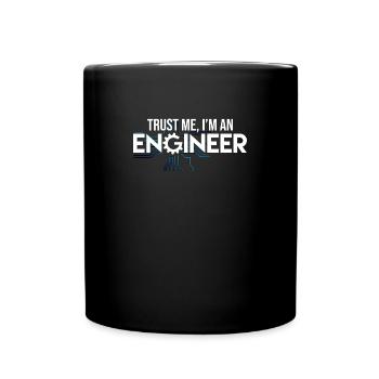 Ingenieur Ingenieurwesen Elektrotechniker Spruch - Tasse einfarbig - Schwarz - Vorne