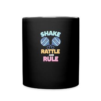 Cadeau hochet bébé - Mug uni - noir - Devant