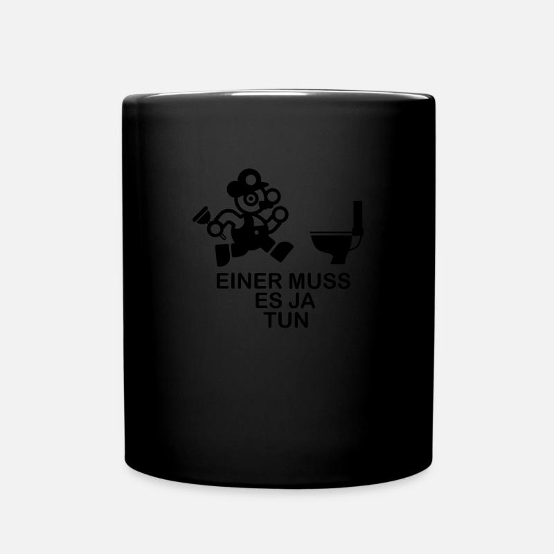 Mario - Tasse einfarbig - Schwarz