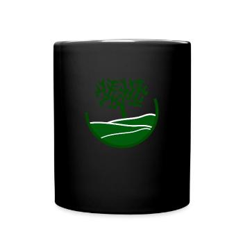 Baum Kunst grün - Tasse einfarbig - Schwarz - Vorne