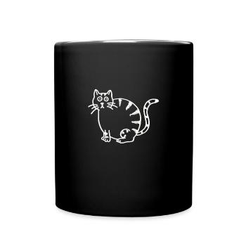 THICK CAT - Mug uni - noir - Devant