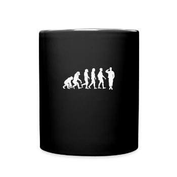 Evolution of Military Army Veteran Evolution - Full Colour Mug - black - Front