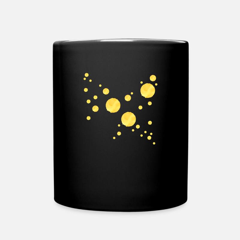 Cadeau d'or doré - Mug uni - noir