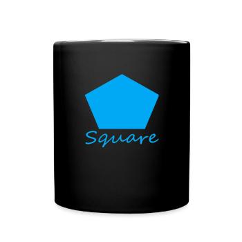 Wrong Square Shape - Full Colour Mug - black - Front