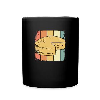 Cheese mountain cheese - Full Colour Mug - black - Front