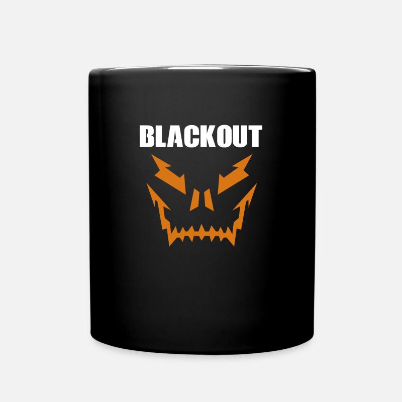 Blackout Skull - Tasse einfarbig - Schwarz
