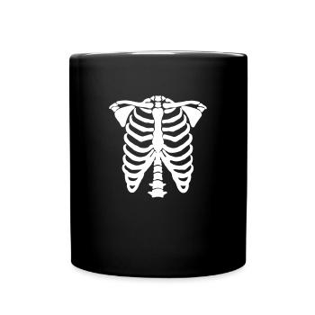 Halloween Skeleton Costume Classic Children - Full Colour Mug - black - Front
