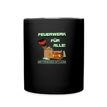 Pyro et feu d'artifice pour tous - Mug uni - noir - Devant