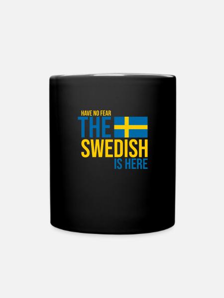 Schweden schwedisch - Tasse einfarbig - Schwarz