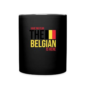Belgien Spruch - Tasse einfarbig - Schwarz - Vorne