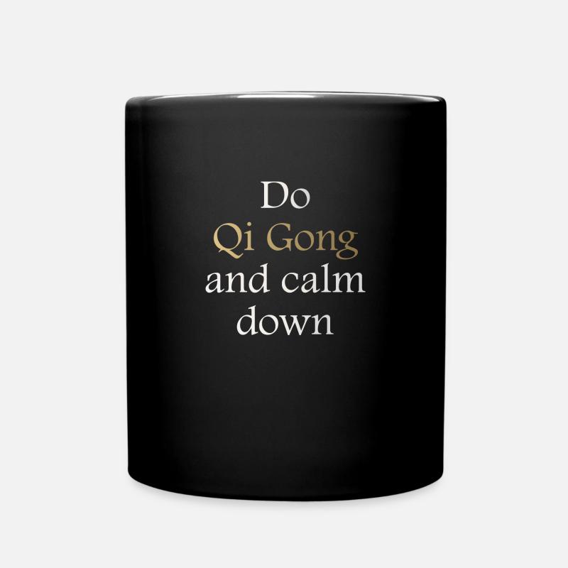 Qi Gong - Chi Gong - Mug uni - noir