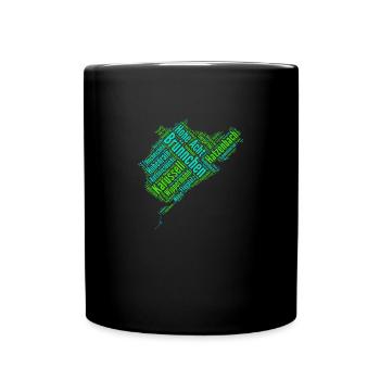 Nordschleife Design Motorsport - Tasse einfarbig - Schwarz - Vorne