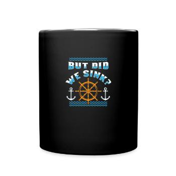 Funny cruise boat ship shirt gift - Full Colour Mug - black - Front