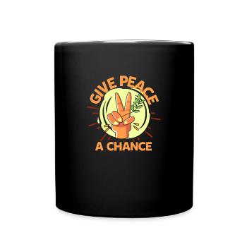 paix - Mug uni - noir - Devant
