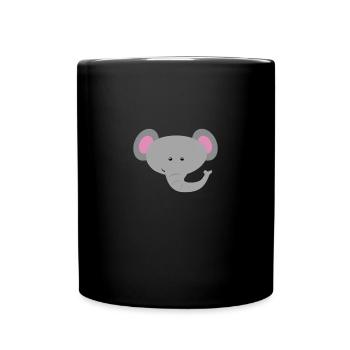 elephant - Full Colour Mug - black - Front