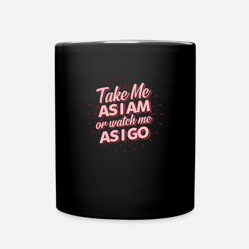 Take me - Full Colour Mug - black