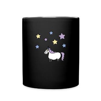 unicorn - Full Colour Mug - black - Front