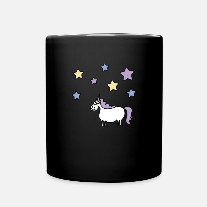 unicorn - Full Colour Mug - black