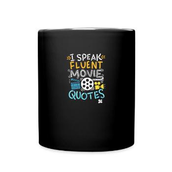 film de film idées cadeaux montre binge série amant - Mug uni - noir - Devant