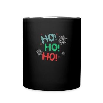 Ho, Ho, Ho! - Full Colour Mug - black - Front