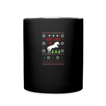 Ugly Christmas - Tasse einfarbig - Schwarz - Vorne
