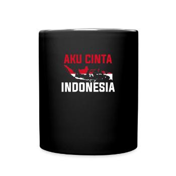 Indonesien - Tasse einfarbig - Schwarz - Vorne