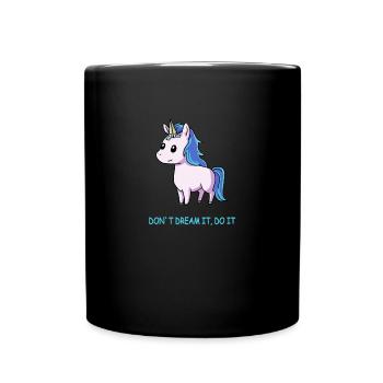 Faites-le licorne - Mug uni - noir - Devant
