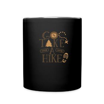 Go Take A Hike - Full Colour Mug - black - Front