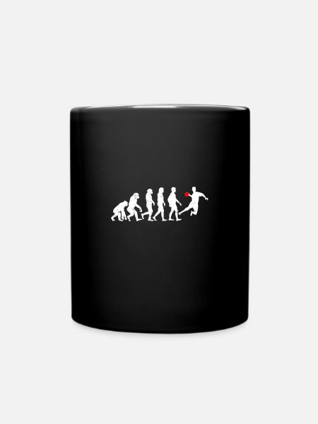Evolution Handball - Full Colour Mug - black