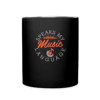 Musique Symbole de musique musicale - Mug uni - noir - Devant