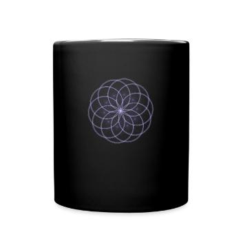 Psychedelic Yoga Chakra Mandala cadeau de cadeau - Mug uni - noir - Devant