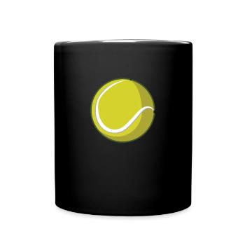 Balle de tennis - Mug uni - noir - Devant