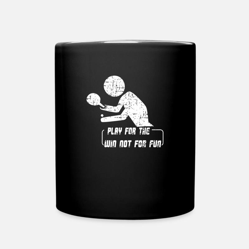table tennis - Full Colour Mug - black