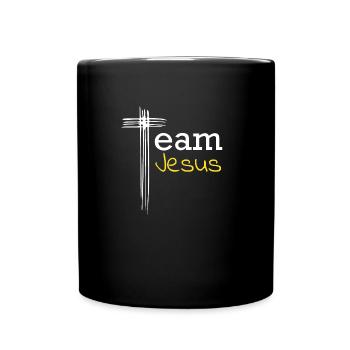 Team Jesus - Full Colour Mug - black - Front