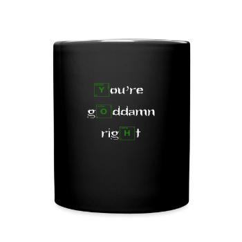 Walter White - Heisenberg - Tasse einfarbig - Schwarz - Vorne