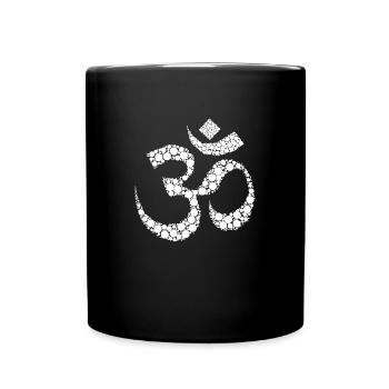 Goa Om Psytrance Psychedelic Geschenk - Tasse einfarbig - Schwarz - Vorne