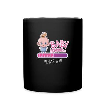 Chargement de bébé Geschenk Schwangerschaft Schwanger - Mug uni - noir - Devant