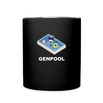 Gene Pool Funny biology shirt - Full Colour Mug - black - Front