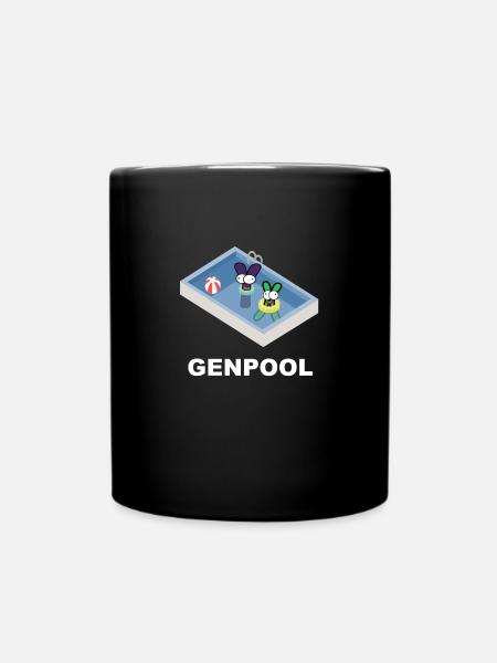 Genpool Lustiges Biologie Shirt - Tasse einfarbig - Schwarz