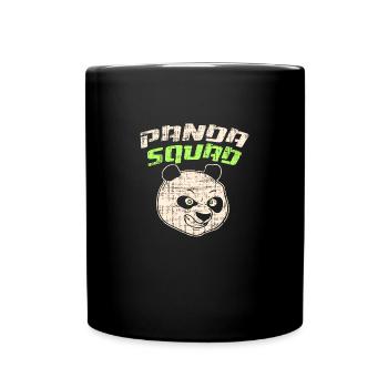 Panda Squad I Bär - Tasse einfarbig - Schwarz - Vorne